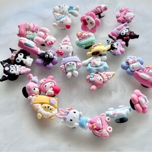 3D kawaii hello kitty shoe charms Jibbitz Crocs